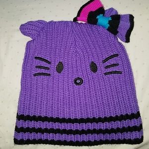 Hello Kitty Purple Beanie